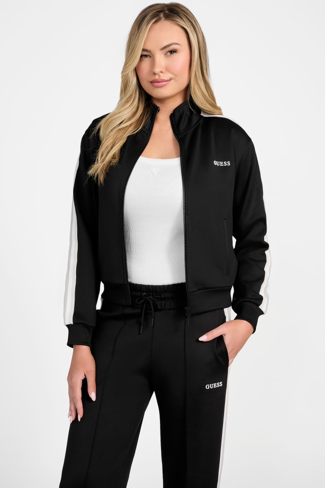 たろー　レディース　BLK M GUESS® Eco Yarrow Full-Zip Sweatshirt