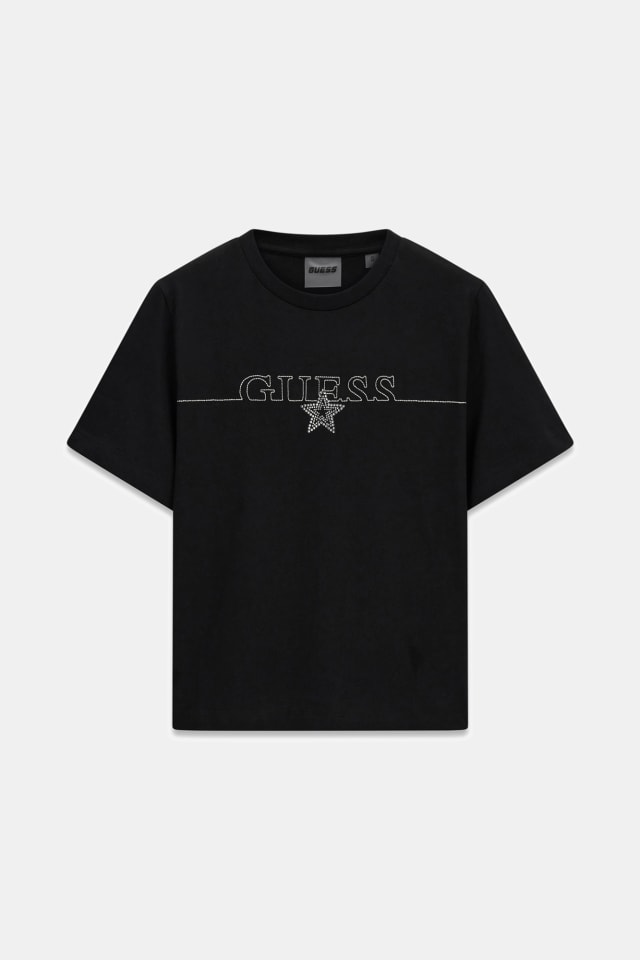 GUESS® Rhinestones logo t-shirt Women