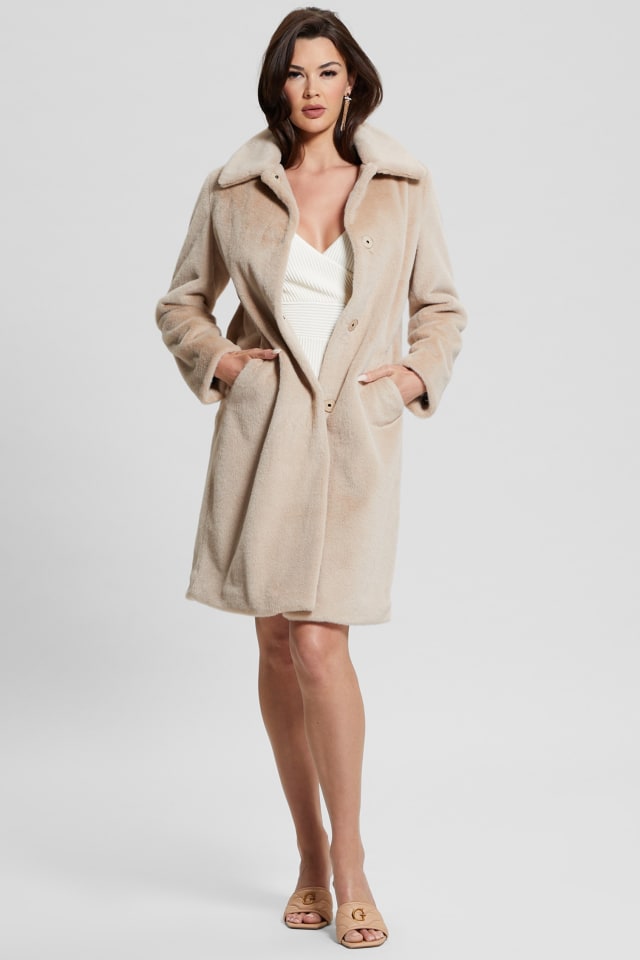 Manteau fausse-fourrure Simmone