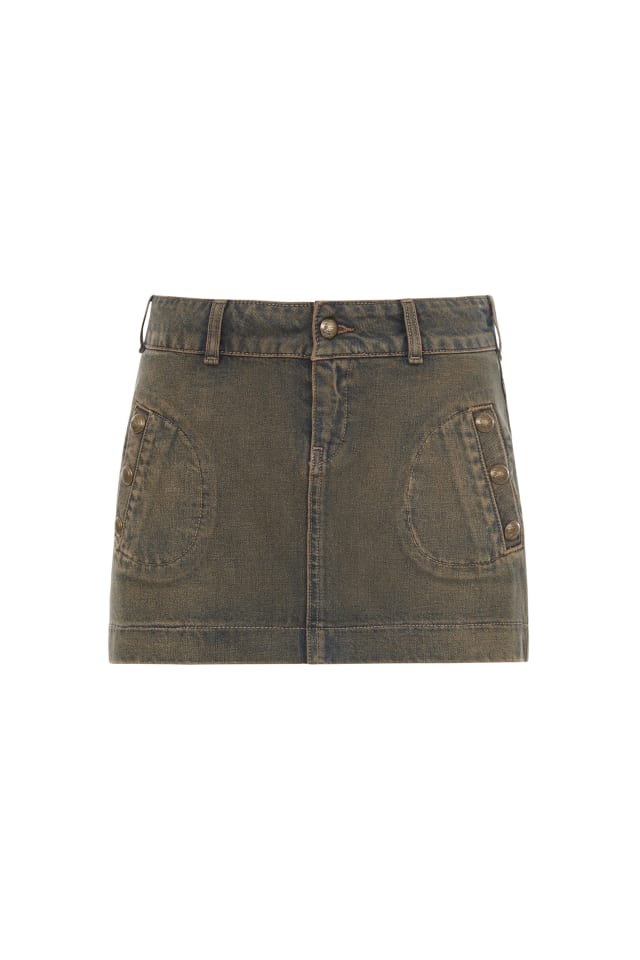 GUESS® denim mini skirt