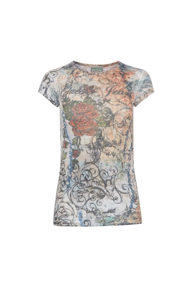 rose burnout tee