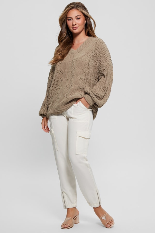 GUESS® Aki Chenille Cable-Knit Sweater Women