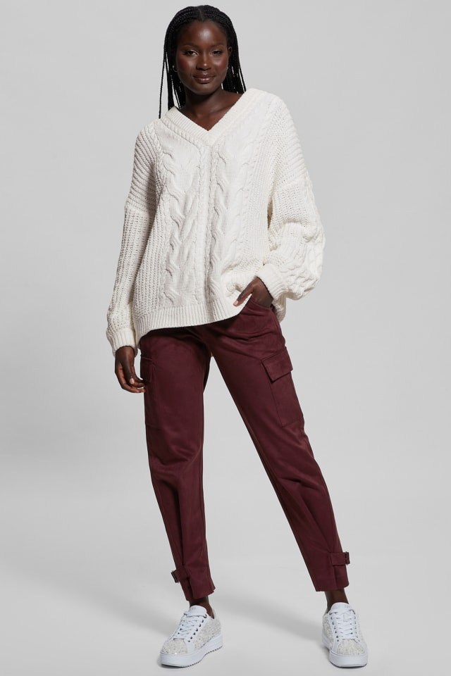 Kota Gushiken Kintsugi Cable knitケーブルニット GUESS® Aki Chenille Cable-Knit Sweater Women