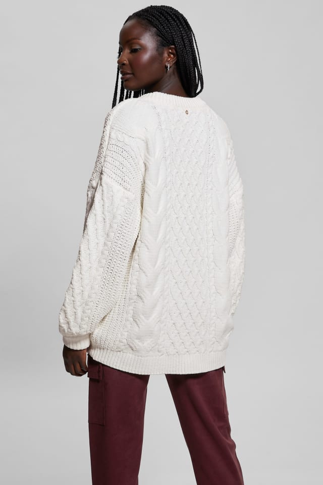GUESS® Aki Chenille Cable-Knit Sweater Women