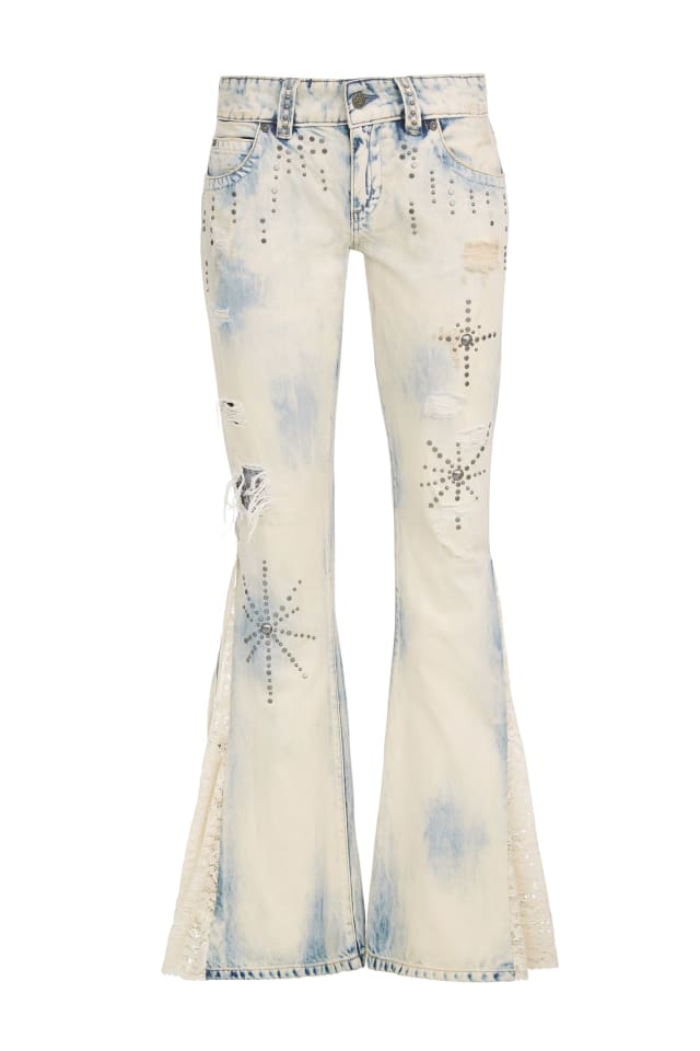GUESS® Flare lace jeans
