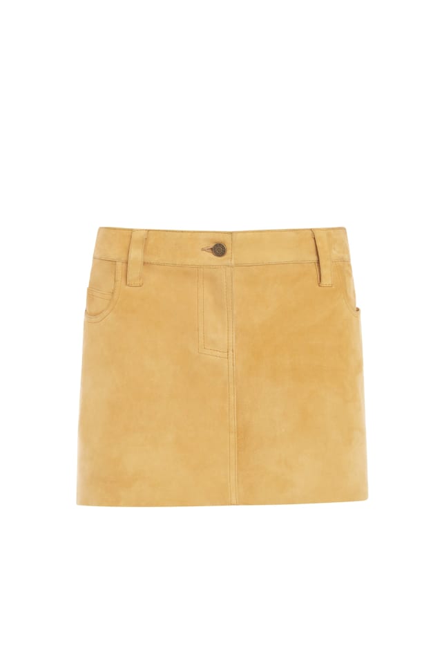 Sueded Mini Skirt