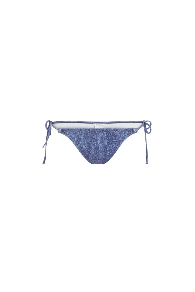 Denim Print Triangle Swim Bottoms