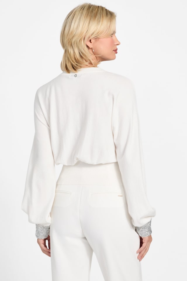 GUESS® Eco Posa Bling Cuff Sweater Women