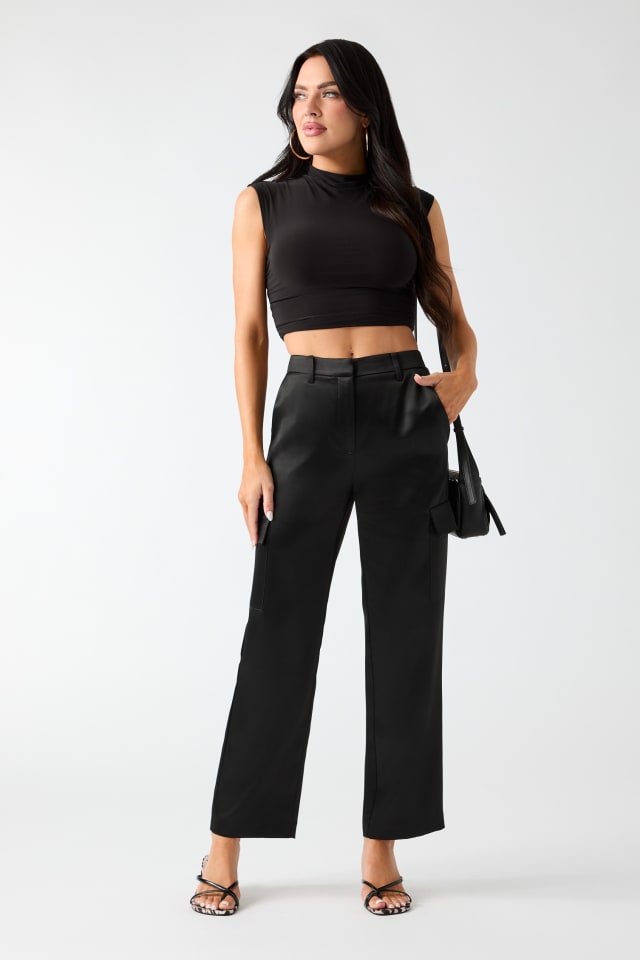 GUESS® Megan Cargo Satin Pants Women