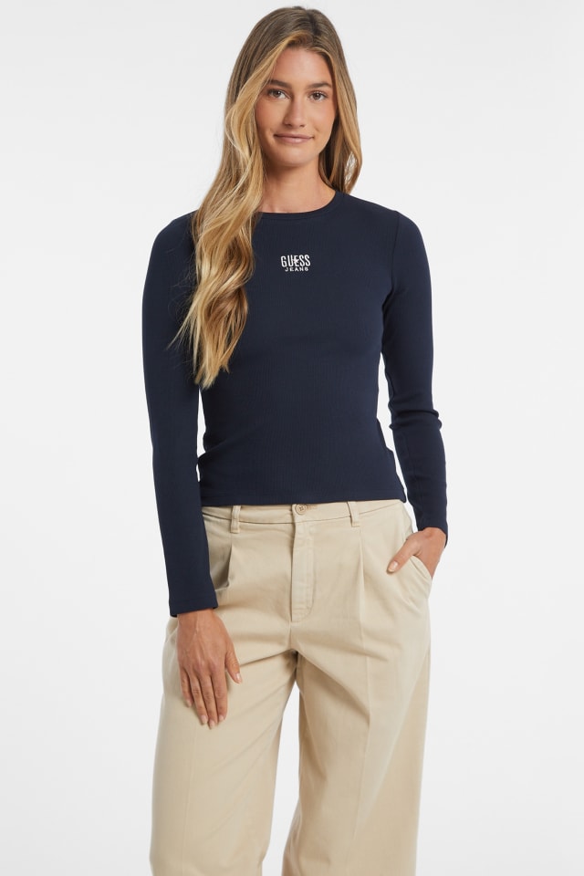 Slim Embroidered Logo Tee