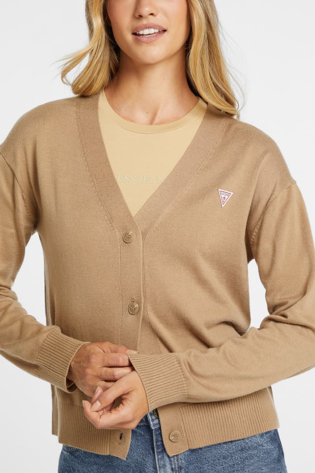 Silk and Wool-Blend Mini Triangle Cardigan