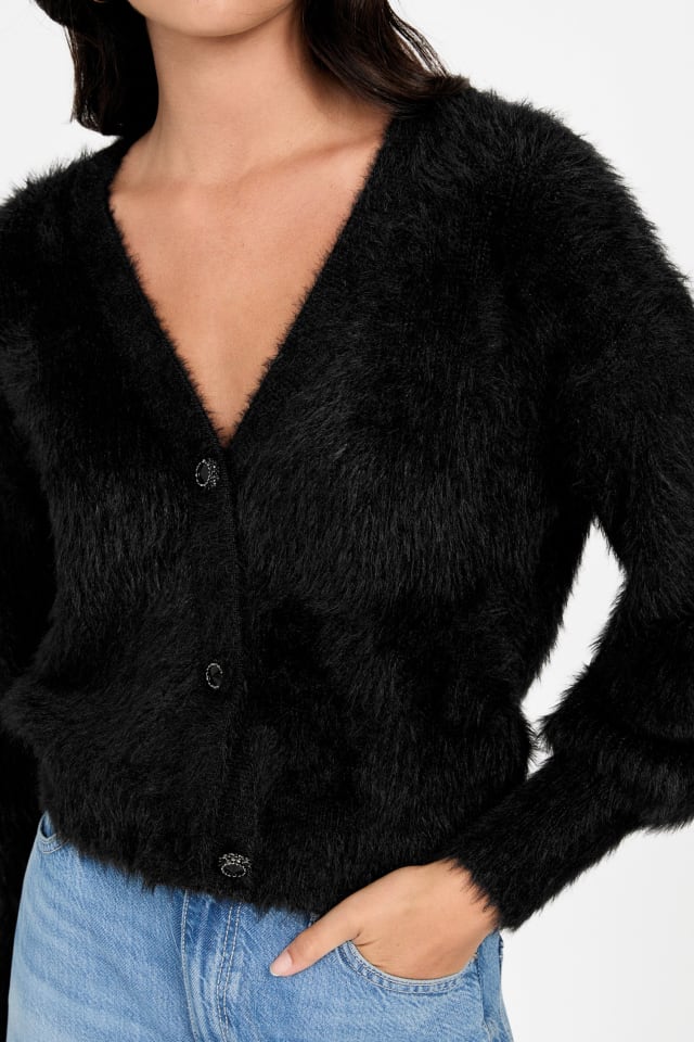 GUESS® Keyla Fuzzy Cardigan Women