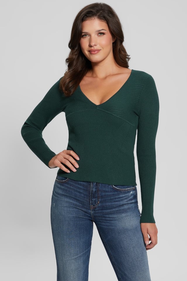 Eco Cirila Ribbed Sweater Top