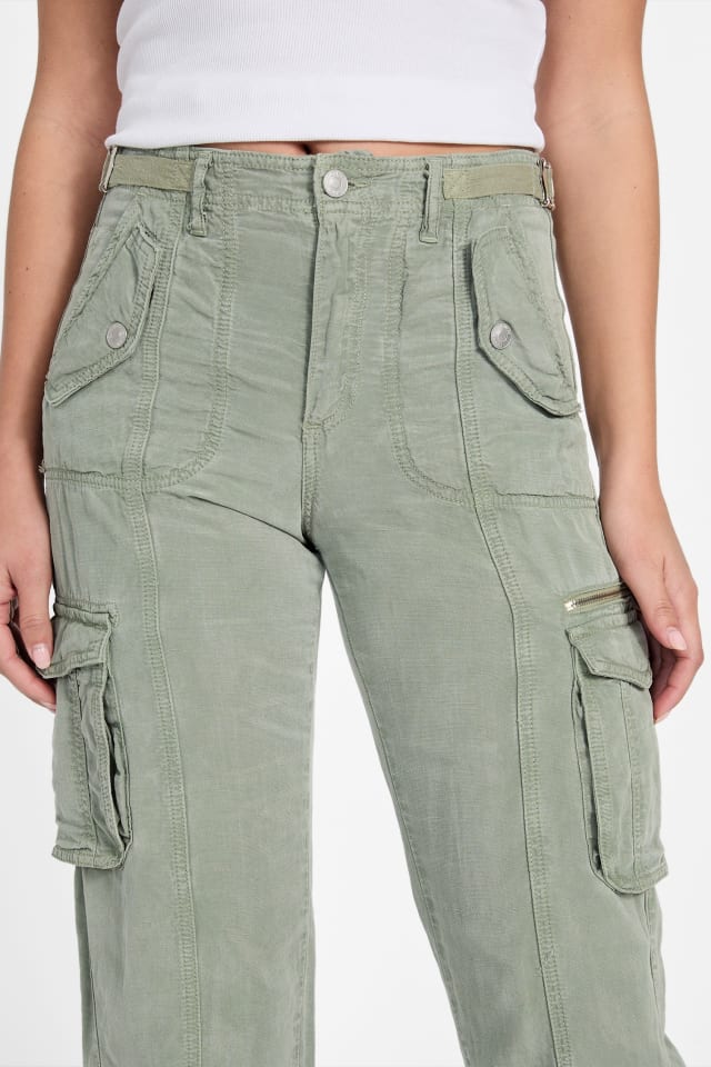 GUESS® Nessi Linen Cargo Pants Women