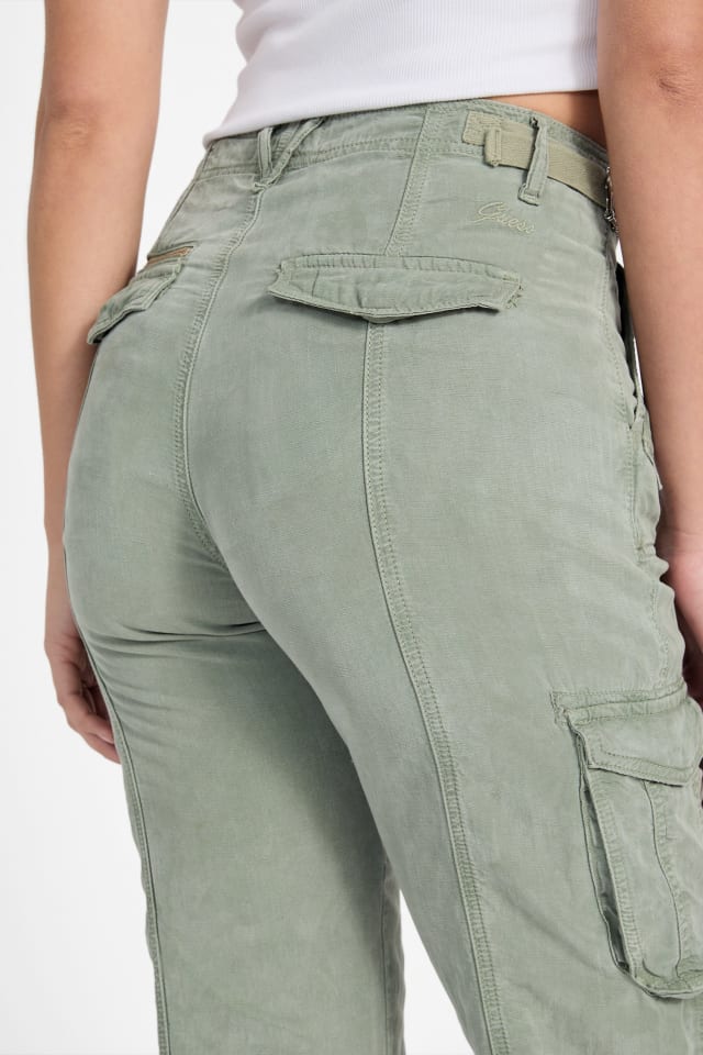 GUESS® Nessi Linen Cargo Pants Women