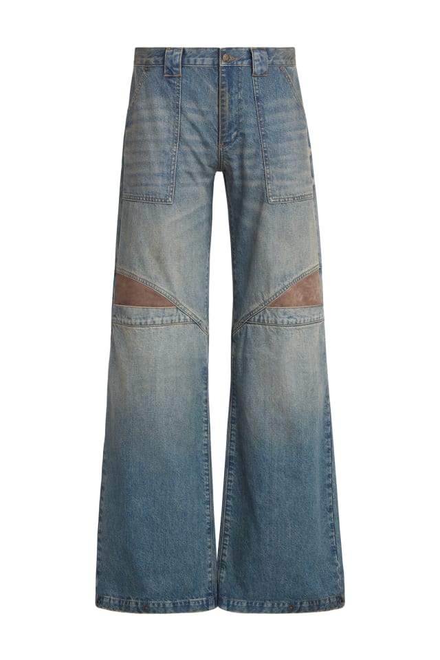 GUESS® low-rise wide leg denim pants