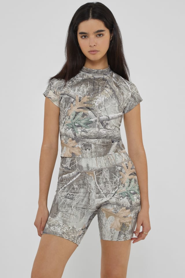GUESS Originals x RealTree Mock Neck Tee