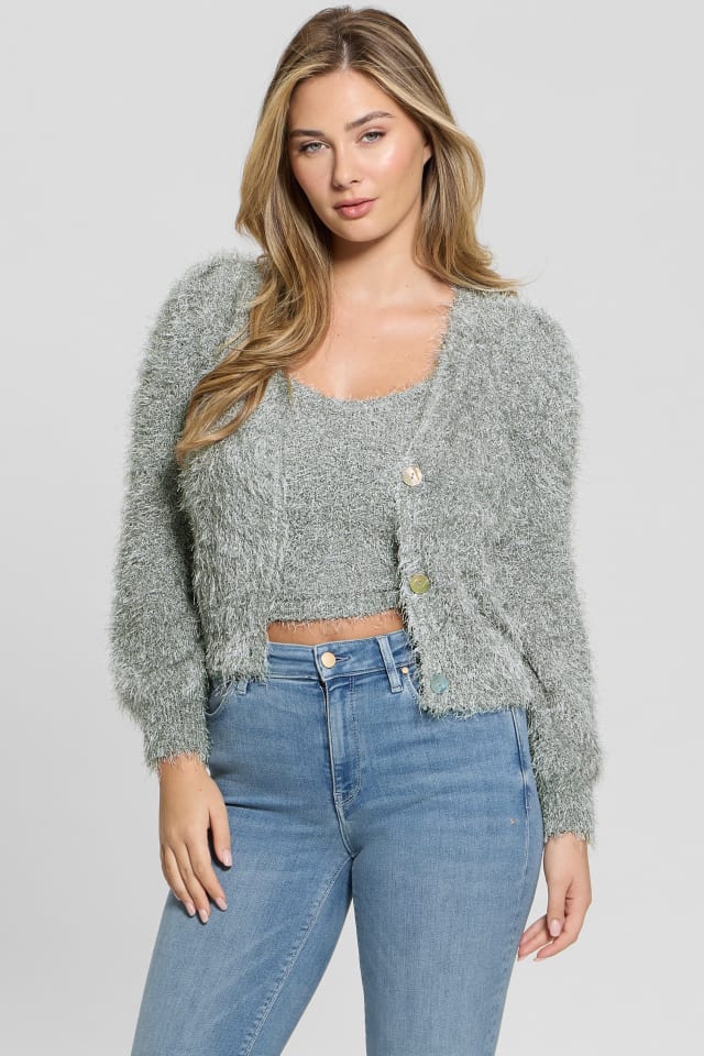 Emiko Eyelash Crop Cardigan