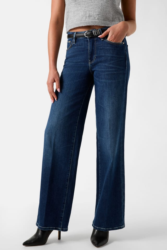 GUESS® Mid-Rise Sexy Palazzo Wide-Leg Jeans