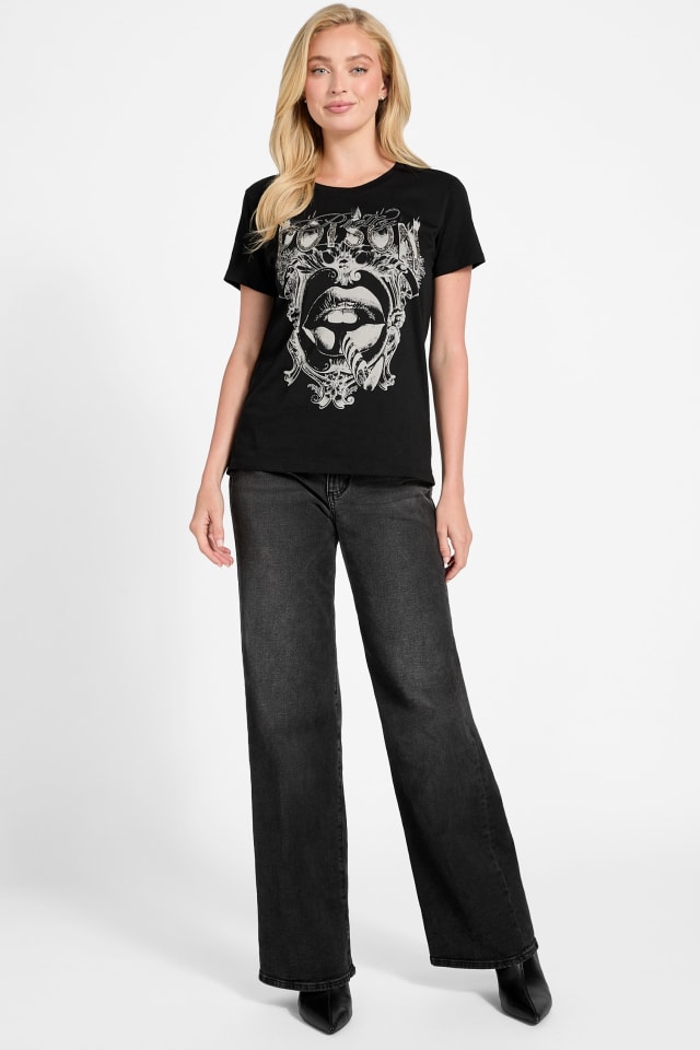 GUESS® Eco Poison Lips Easy Tee Women
