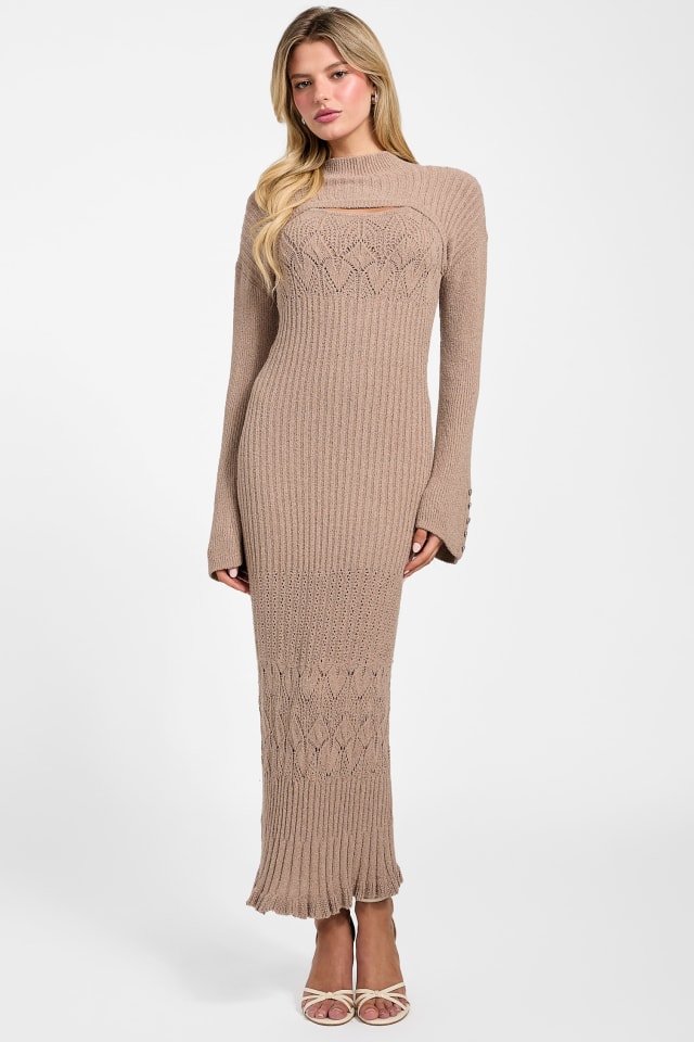 GUESS Shinju Sweater Dress and Shrug Set