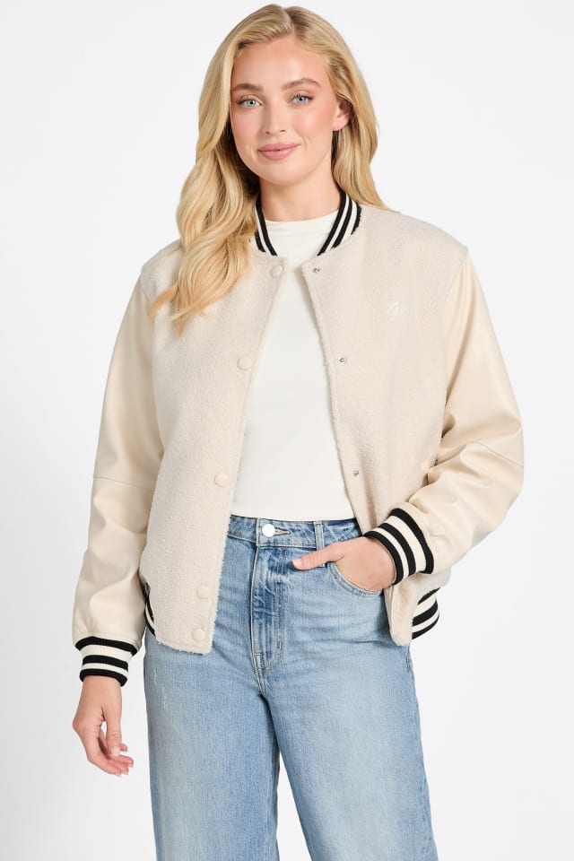 Eco Danielle Boucle Varsity Jacket