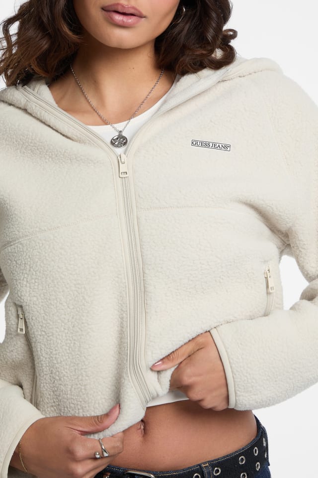 GUESS® Faux-Sherpa Hoodie
