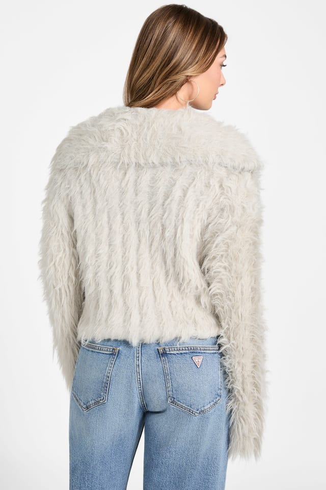 GUESS® Lara Faux-Fur Cardigan Women