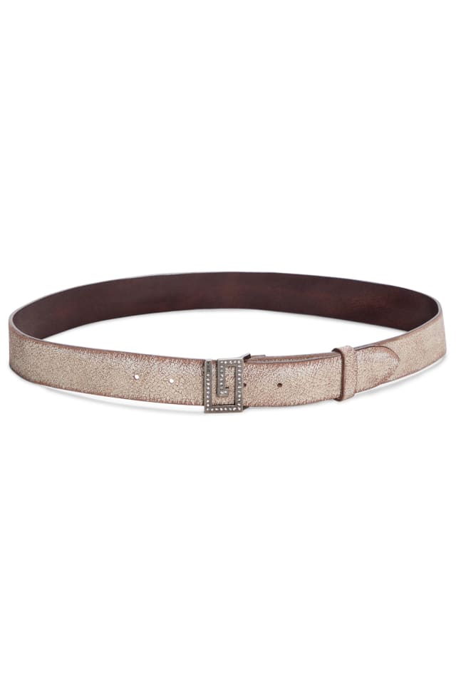 leather crackle belt