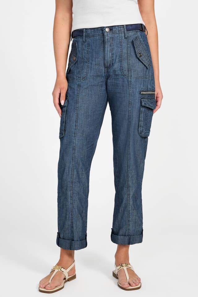 Pantalon cargo en denim Nessi