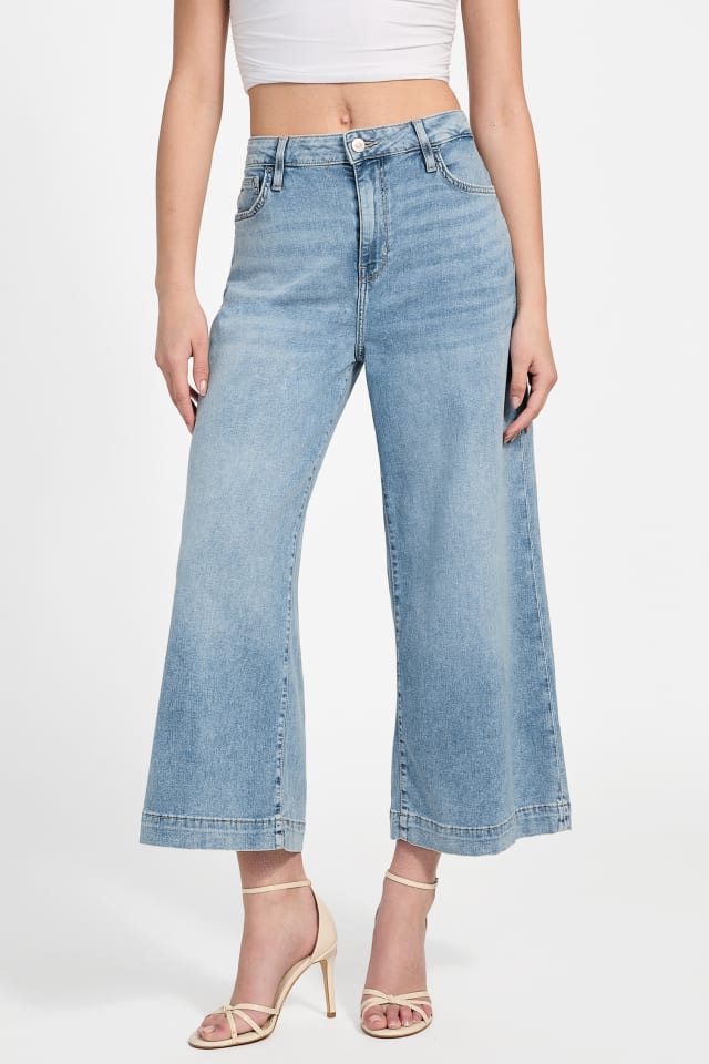 GUESS® Eco Bellflower Cropped Wide Leg Jeans