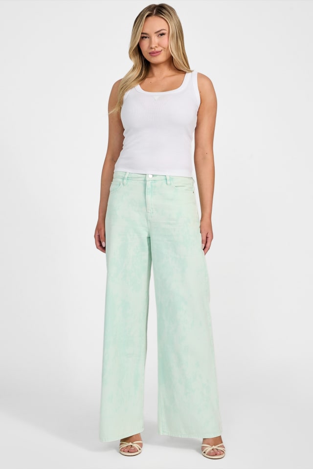 GUESS® Bellflower Dyed Mid-Rise Pants Women