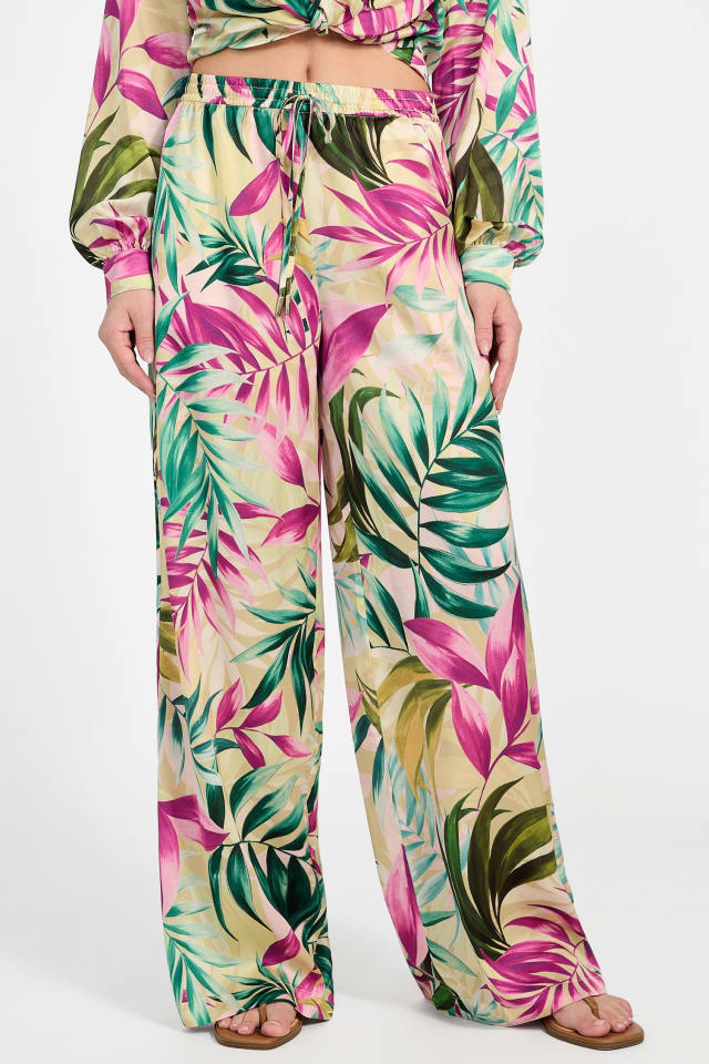 Ines Printed Satin Pants