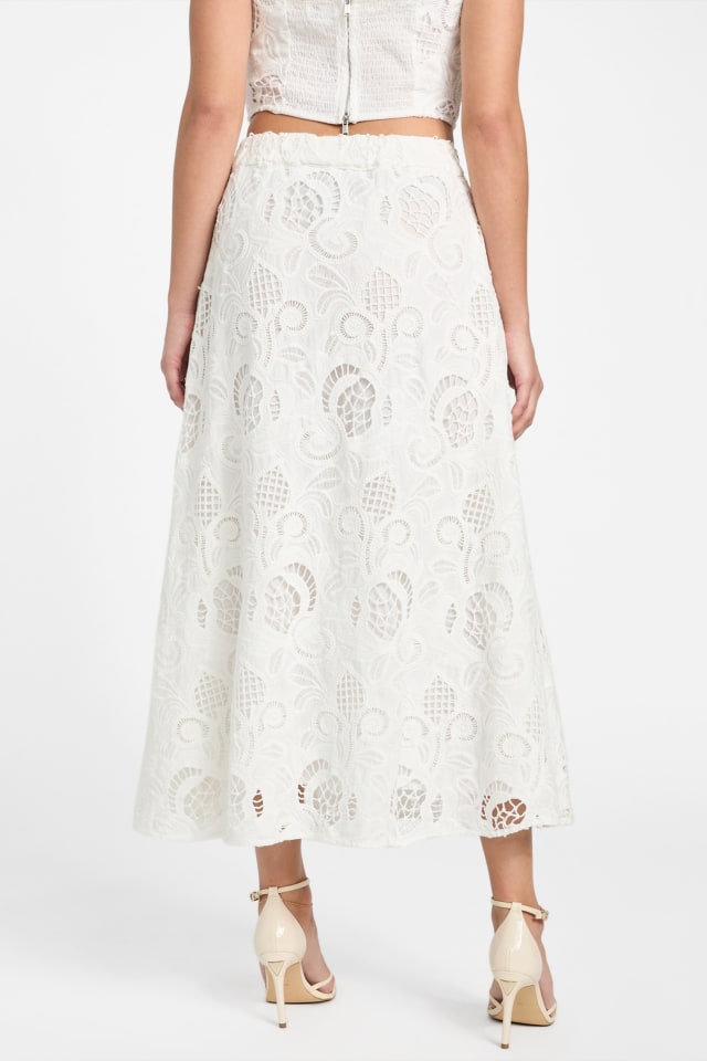 GUESS® Eco Domitille Long Embroidered Skirt Women
