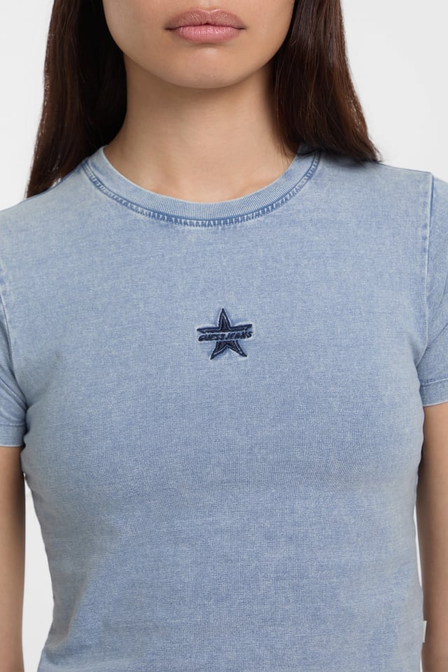 Crewneck Star Crop Tee