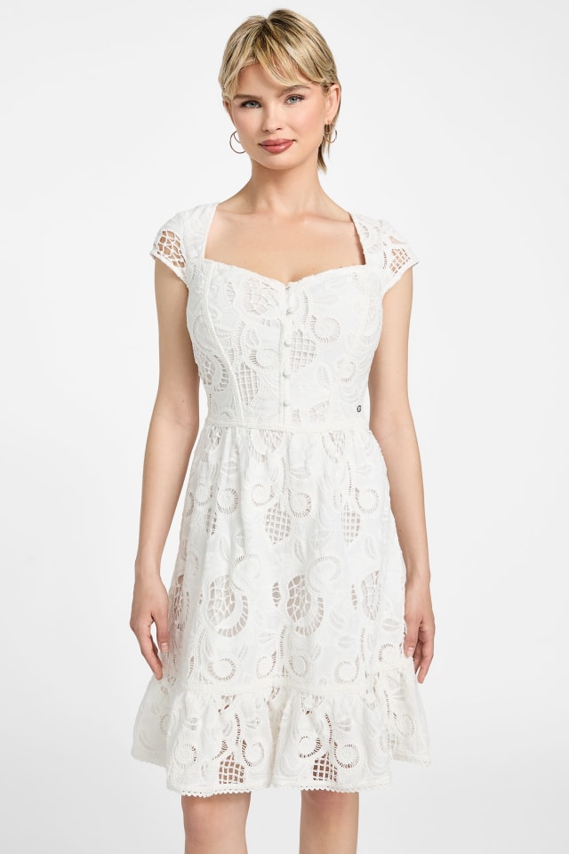 GUESS Women's Eco Domitilla Embro Dress