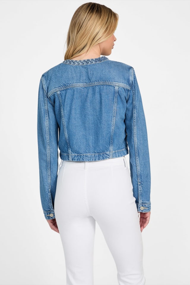 GUESS® Eco Featherweight Juliana Braided Denim Jacket Women
