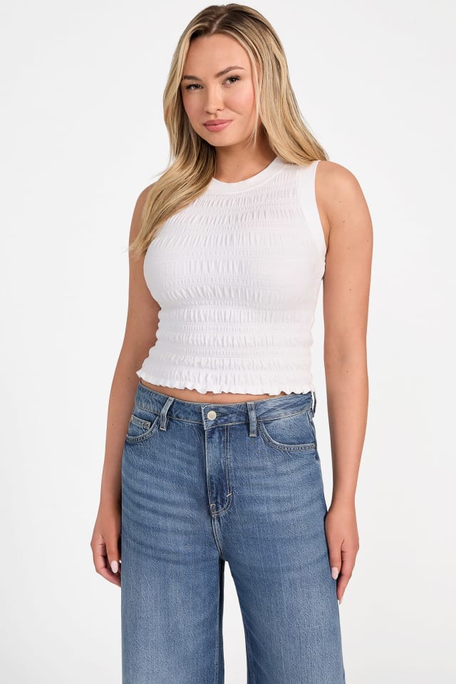 Eco Claire Smocked Tank Top