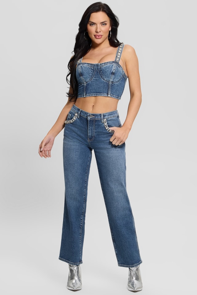 GUESS® Daisy Rhinestone Pocket Jeans Women