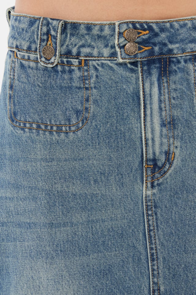GUESS® GUESS Originals Denim Midi Skirt