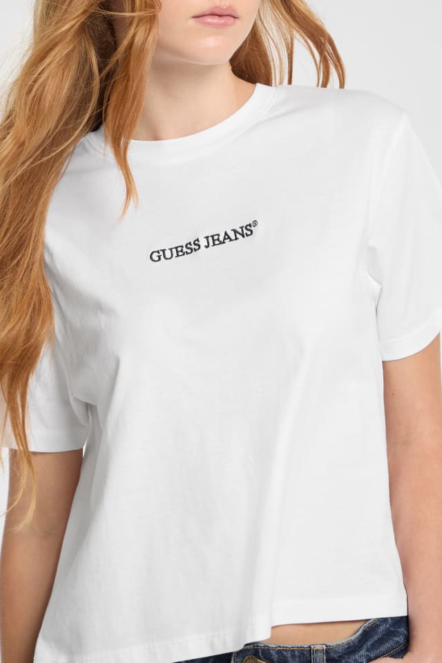 Tee-shirt &agrave; col rond &agrave; logo &eacute;co