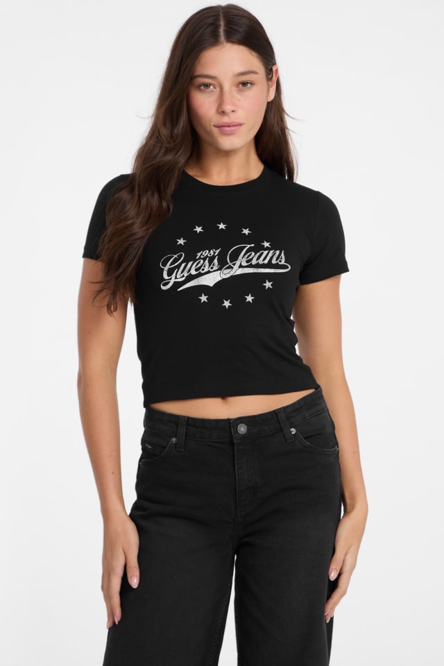 GUESS® Vintage Printed Logo Tee