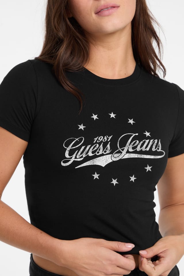 Vintage Printed Logo Tee Women | GUESS Jeans®