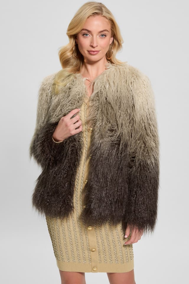 GUESS® Cristina Faux-Fur Ombré Jacket