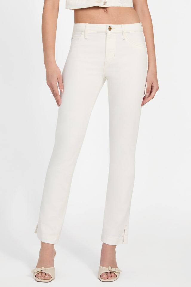 white cigarette jeans GUESS® Eco Audrey Slim Cigarette Jeans