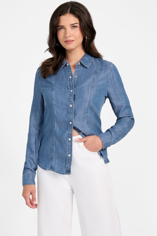 GUESS® Classic Denim Western Shirt