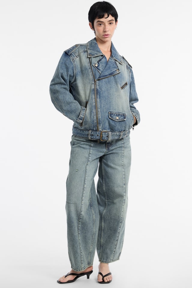 GUESS® GUESS Originals Denim Motorcycle Jacket