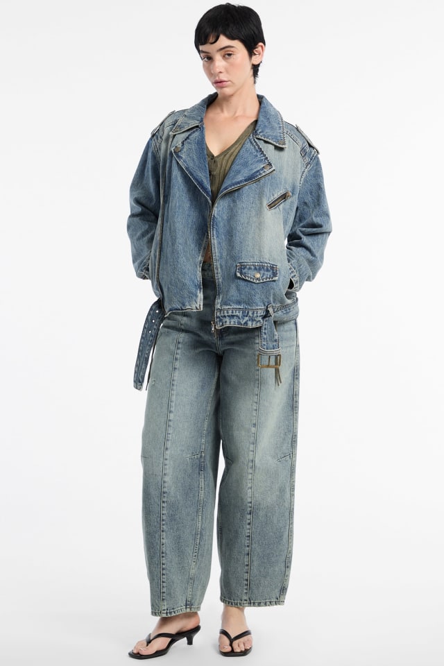 GUESS® GUESS Originals Denim Motorcycle Jacket