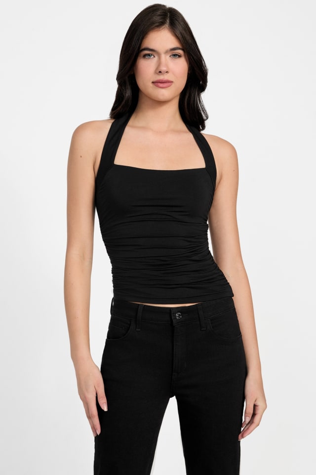 GUESS® Eco Nora Halter Shirred Tank