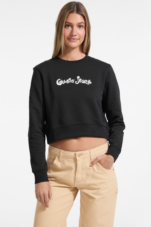 Flower Logo Cropped Sweatshirt